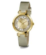 Laden Sie das Bild in den Galerie-Viewer, Guess Damen Uhr Armbanduhr CRYSTAL CLEAR GW0535L4 Leder
