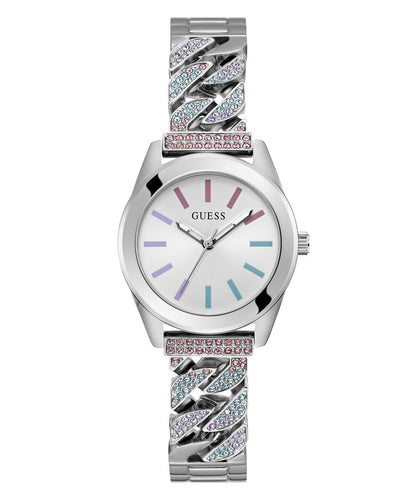 Guess Damen Uhr Armbanduhr SERENA GW0546L4 Edelstahl silber