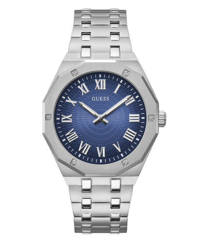 Guess Herren Uhr Armbanduhr ASSET GW0575G4 Edelstahl silber