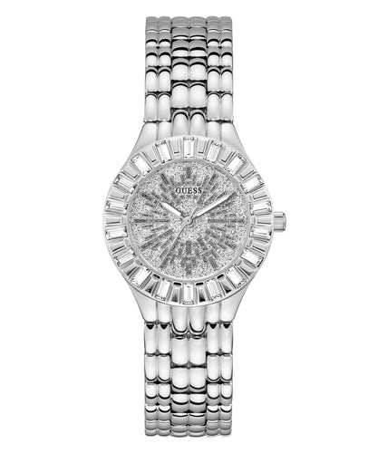 Guess Damen Uhr Armbanduhr FIREWORK GW0602L1 Edelstahl silber