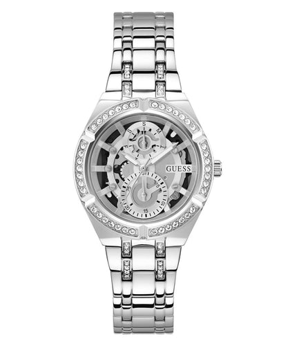 Guess Damen Uhr Armbanduhr ALLARA GW0604L1 Edelstahl silber