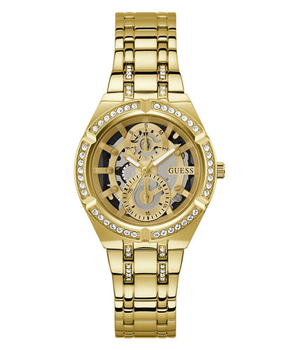Guess Damen Uhr Armbanduhr ALLARA GW0604L2 Edelstahl gold