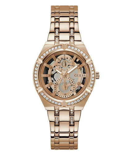 Guess Damen Uhr Armbanduhr ALLARA GW0604L3 Edelstahl Rosé