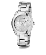 Laden Sie das Bild in den Galerie-Viewer, Guess Damen Uhr Armbanduhr CUBED GW0606L1 Edelstahl silber