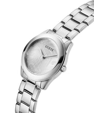 Laden Sie das Bild in den Galerie-Viewer, Guess Damen Uhr Armbanduhr CUBED GW0606L1 Edelstahl silber