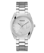 Laden Sie das Bild in den Galerie-Viewer, Guess Damen Uhr Armbanduhr CUBED GW0606L1 Edelstahl silber