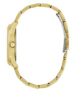 Guess Damen Uhr Armbanduhr CUBED GW0606L2 Edelstahl gold