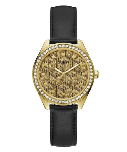 Guess Damen Uhr Armbanduhr G GLOSS GW0608L2 Leder