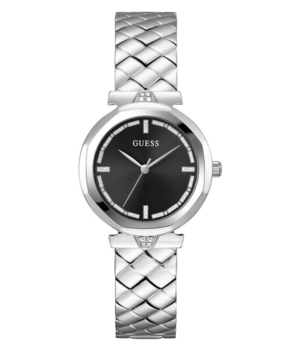 Guess Damen Uhr Armbanduhr RUMOUR GW0613L1 Edelstahl silber