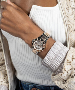 Guess Damen Uhr Armbanduhr Multifunktion SUNRAY GW0616L3 Edelstahl