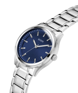 Guess Herren Uhr Armbanduhr DEX GW0626G1 Edelstahl silber
