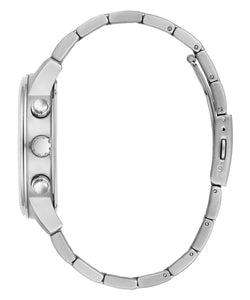 Guess Herren Uhr Armbanduhr Multifunktion PARKER GW0627G1 Edelstahl silber