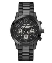 Laden Sie das Bild in den Galerie-Viewer, Guess Herren Uhr Armbanduhr Multifunktion PARKER GW0627G3 Edelstahl schwarz