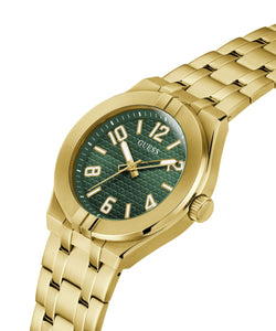 Guess Herren Uhr Armbanduhr ESCAPE GW0661G2 Edelstahl gold