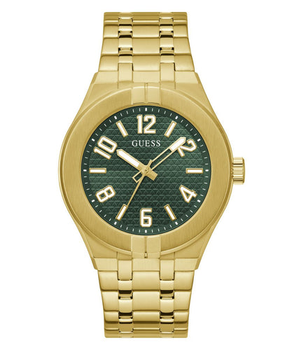 Guess Herren Uhr Armbanduhr ESCAPE GW0661G2 Edelstahl gold