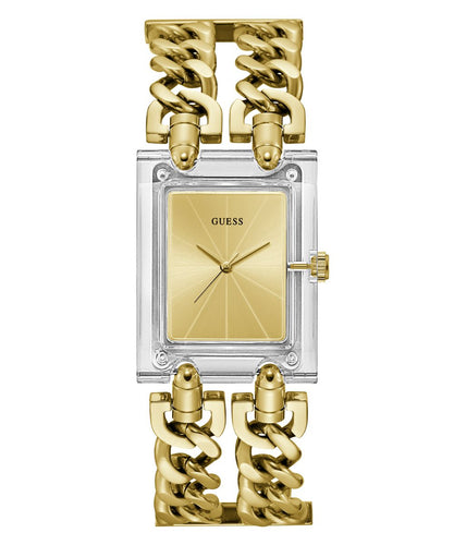 Guess Damen Uhr Armbanduhr MOD HEAVY METAL GW0669L1 gold