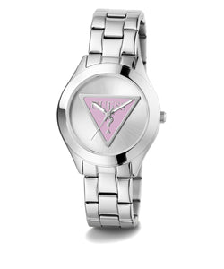 Guess Damen Uhr Armbanduhr TRI PLAQUE GW0675L1 Edelstahl silber