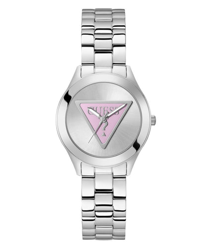 Guess Damen Uhr Armbanduhr TRI PLAQUE GW0675L1 Edelstahl silber