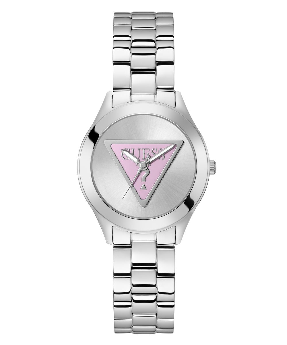 Guess Damen Uhr Armbanduhr TRI PLAQUE GW0675L1 Edelstahl silber