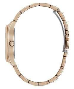 Guess Damen Uhr Armbanduhr TRI PLAQUE GW0675L3 Edelstahl Rotgold