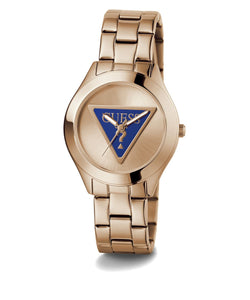 Guess Damen Uhr Armbanduhr TRI PLAQUE GW0675L3 Edelstahl Rotgold