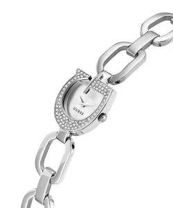 Guess Damen Uhr Armbanduhr GIA GW0683L1 Edelstahl silber