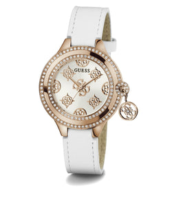 Guess Damen Uhr Armbanduhr CHARMED GW0684L4 Leder