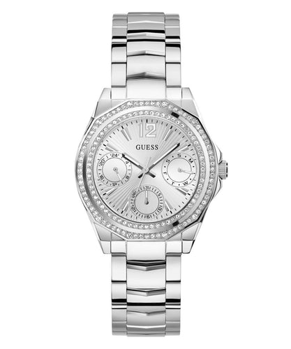 Guess Damen Uhr Armbanduhr RITZY GW0685L1 Edelstahl silber