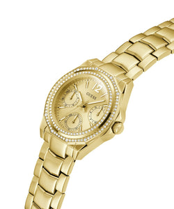 Guess Damen Uhr Armbanduhr RITZY GW0685L2 Edelstahl gold