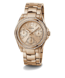 Guess Damen Uhr Armbanduhr RITZY GW0685L3 Edelstahl rotgold