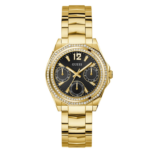 Guess Damen Uhr Armbanduhr RITZY GW0685L4 Edelstahl gold