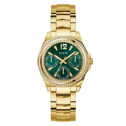 Guess Damen Uhr Armbanduhr RITZY GW0685L5 Edelstahl gold