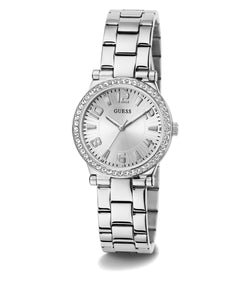 Guess Damen Uhr Armbanduhr FAWN GW0686L1 Edelstahl silber