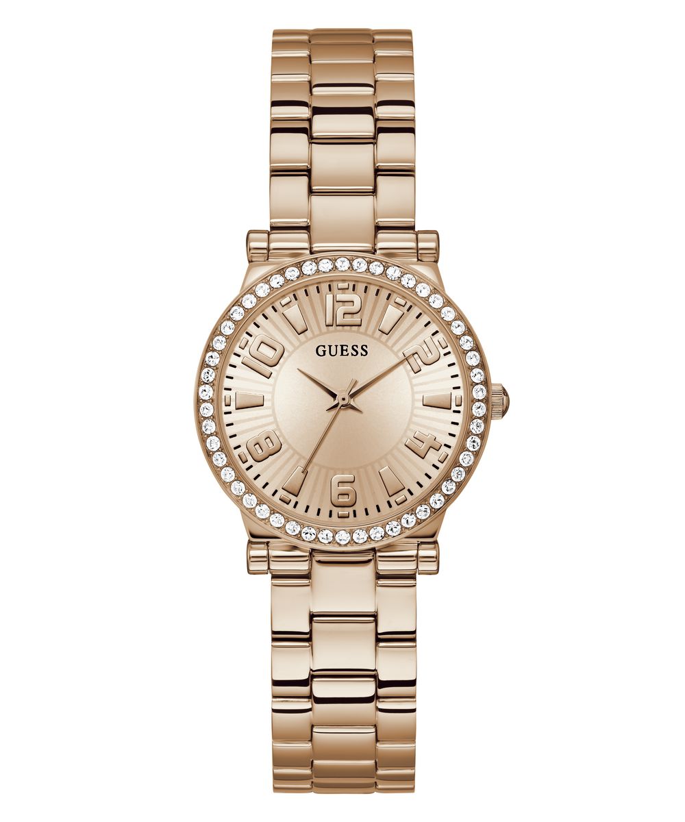 Guess Damen Uhr Armbanduhr FAWN GW0686L3 Edelstahl roségoldfarben