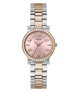Guess Damen Uhr Armbanduhr FAWN GW0686L4 Edelstahl bicolor