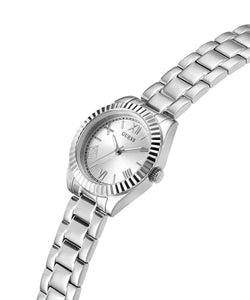 Guess Damen Uhr Armbanduhr MINI LUNA GW0687L1 Edelstahl silber