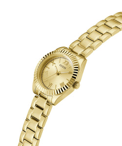 Guess Damen Uhr Armbanduhr MINI LUNA GW0687L2 Edelstahl gold