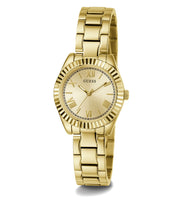 Laden Sie das Bild in den Galerie-Viewer, Guess Damen Uhr Armbanduhr MINI LUNA GW0687L2 Edelstahl gold