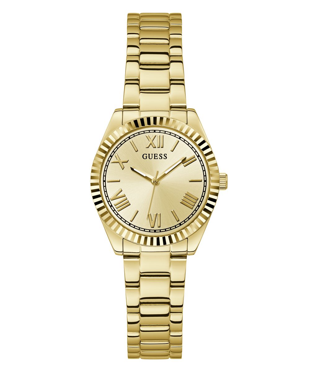 Guess Damen Uhr Armbanduhr MINI LUNA GW0687L2 Edelstahl gold