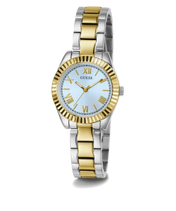 Guess Damen Uhr Armbanduhr MINI LUNA GW0687L4 Edelstahl bicolor