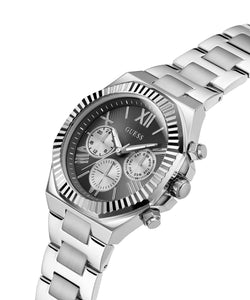 Guess Herren Uhr Armbanduhr EQUITY GW0703G1 Edelstahl silber