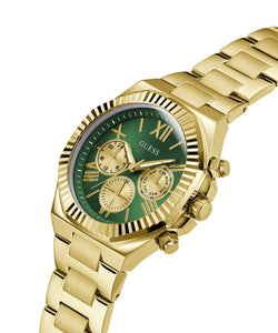 Guess Herren Uhr Armbanduhr EQUITY GW0703G2 Edelstahl gold