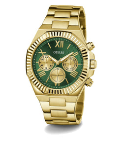 Guess Herren Uhr Armbanduhr EQUITY GW0703G2 Edelstahl gold