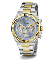 Laden Sie das Bild in den Galerie-Viewer, Guess Herren Uhr Armbanduhr EQUITY GW0703G3 Edelstahl bicolor