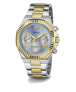 Guess Herren Uhr Armbanduhr EQUITY GW0703G3 Edelstahl bicolor