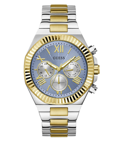 Guess Herren Uhr Armbanduhr EQUITY GW0703G3 Edelstahl bicolor