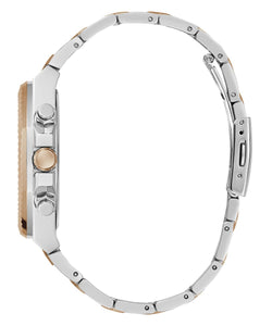 Guess Herren Uhr Armbanduhr EQUITY GW0703G4 Edelstahl bicolor