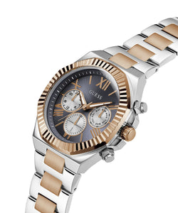 Guess Herren Uhr Armbanduhr EQUITY GW0703G4 Edelstahl bicolor