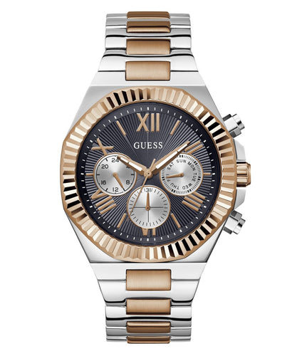 Guess Herren Uhr Armbanduhr EQUITY GW0703G4 Edelstahl bicolor