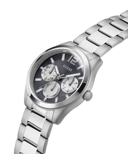 Guess Herren Uhr Armbanduhr ZEN GW0707G1 Edelstahl silber